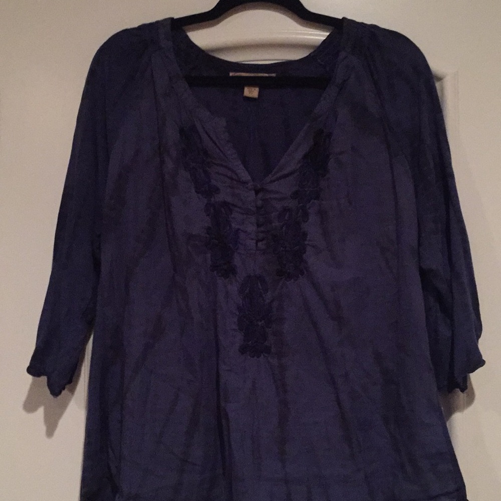 Tunic Blouse's (2) Blue & Green